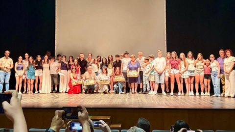 Foto de familia de los alumos art�fices de los cortos proyectados