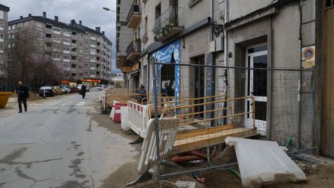 Las obras de la avenida de Portugal est�n paradas por los impagos del Concello.