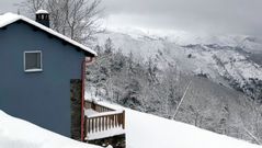 Paisaje nevado en Cervantes en los primeros das del 2021 