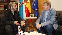 El alcalde de Vilar de Santos, Rubn Colmenero, y el delegado territorial de la Xunta, Manuel Pardo