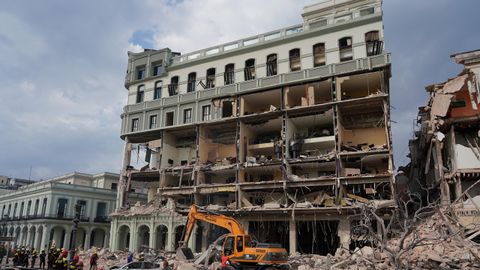 El hotel Saratoga en La Habana despus de la fuerte explosin