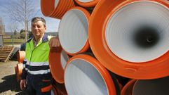 Javier Rey Coto, que es alba�il, accedi� a uno de los puestos temporales que ofertaba el Concello de Cuntis. 