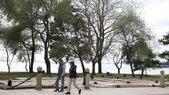 En donde antao se situaba el Estrella del Mar solo queda el suelo y las bases de las vigas que sostenan el restaurante.