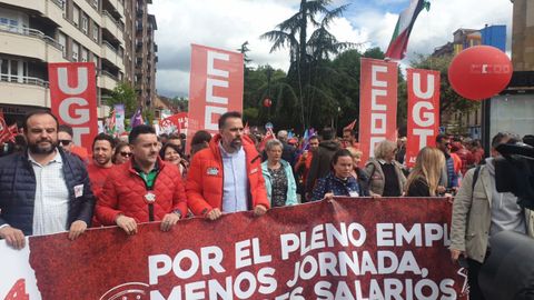 Manifestacin en Langreo por el Da de los Trabajadores