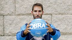 Imaxe de Alberto Corbacho na sa etapa no Obradoiro