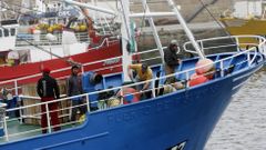 El bonitero �Puerto de Figueras�, de Burela, fue el primero y el �ltimo en la costera del 2014. 