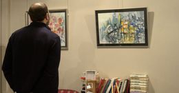 La aragonesa Celia Gaspar expone sus acuarelas en El C�ber de Mao, en Fene. 
