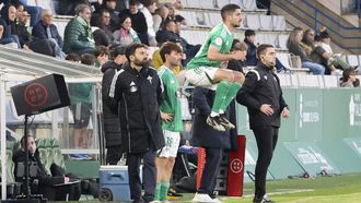 David Concha y Pascu, jugadores del Racing de Ferrol