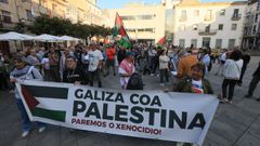 Concentración a favor de Palestina celebrada en Viveiro el pasado mes de septiembre