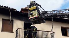 Vivienda incendiada en Llanera