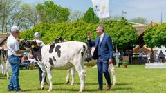 Javier �lvarez Lastra, � dereita, salienta o nivel morfol�xico e xen�tico das vacas de Galicia.