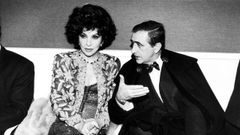 Gina Lollobrigida con Inocencio Arias, la noche de la gala de Miss Espa�a