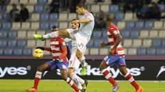 Jonny, durante el partido de este curso frente al Granada en Bala�dos.