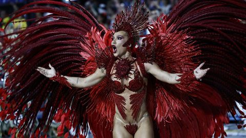 Virginia Fonseca, durante el Carnaval de R&iacute;o de Janeiro el pasado mes de febrero