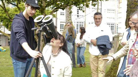 Jornada centrada en el eclipse solar de agosto celebrada en el Palacete das Mendoza