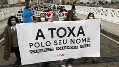 D�as despu�s de la primera concentraci�n, la Mesa pola Normalizaci�n convoc� una segunda movilizaci�n entre O Grove y la isla de A Toxa