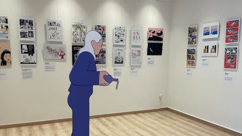 Una seleccin de las ms de un centenar de obras expuestas en Perdona, estoy hablando.