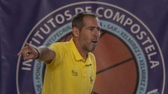 Alberto Blanco, en un entrenamiento en el Rosal�a previo al inicio de la pretemporada