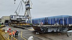 Construcci�n de la segunda fragata F-110, la F-112, la Roger de Lauria