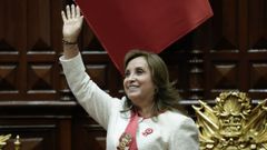 Fotografa de archivo de la presidenta de Per, Dina Boluarte, en el mes de julio en el Congreso, en Lima
