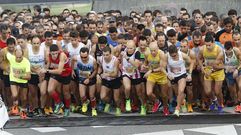 Bscate en la media maratn de Pontevedra. La salida