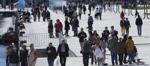 El fin de semana, la nueva zona de la Marina funciona como polo de atracci�n. 