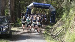 Salida de la carrera de 21 kil�metros desde Naseiro, en el 2024.