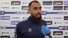 El delantero del Celta Borja Iglesias, tras reaparecer ante el Getafe.