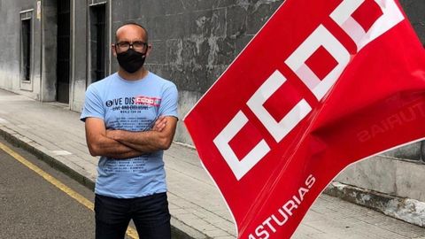 Dami�n Manzano, secretario general de CCOO de Industria de Asturias