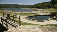 Pozas de aguas termales cerca del yacimiento arqueol�gico de Aquis Querquennis