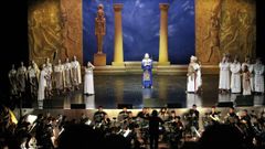 Una representaci�n de Aida en el Mar de Vigo