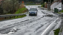 Carretera AC-311 en Noia, a la altura de Ouso�o.