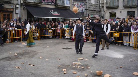 Los competidores hicieron gala de su maestr�a en lanzamientos y recepciones