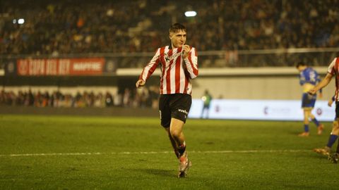 Jauregizar celebrando el tanto anotado en la pr�rroga