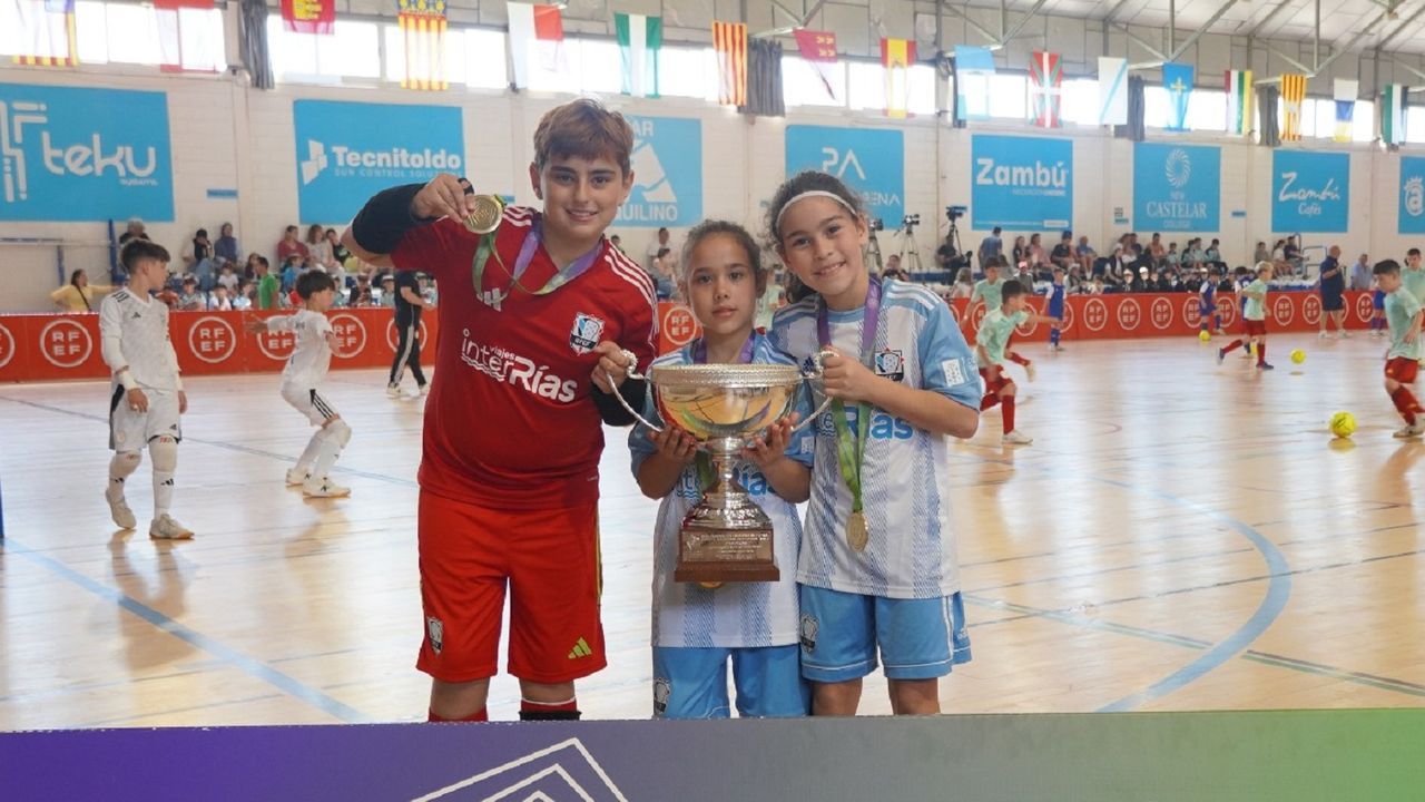 Natalia Quintanilla, Carmen Fernández y Naia López logran el Campeonato de España benjamín