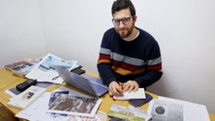 lozano.El investigador coru��s David Lozano, miembro de la Asociaci�n pola Recuperaci�n da Memoria Hist�rica (ARMH)