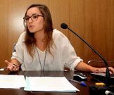 Nerea Gonz�lez, durante a s�a intervenci�n no F�rum. 