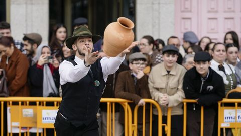 Los competidores hicieron gala de su maestr�a en lanzamientos y recepciones