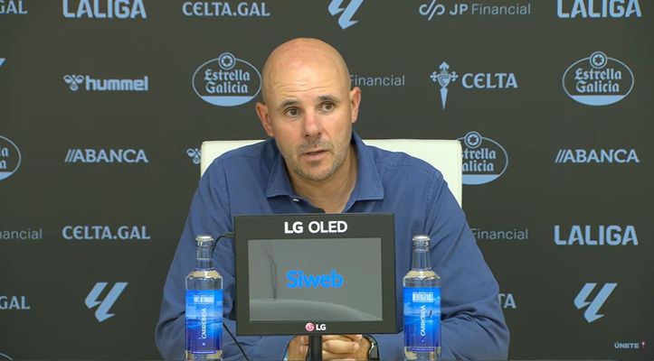<span lang= gl >Fredi �lvarez, na rolda de prensa posterior ao empate entre o Celta Fortuna e o Sabadell.</span>