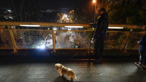 La protesta vista desde la pasarela