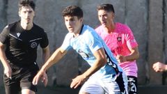 Andrs Antan, durante el Celta Fortuna-Talavera de este domingo en Barreiro.