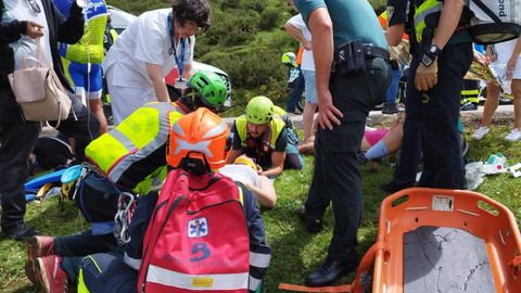 Accidente en la carretera de Lagos de Covadonga