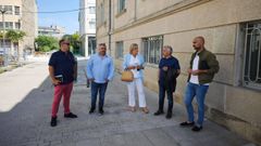 Paula Alvarellos y responsables de Adislugo recorrieron ayer el centro histrico