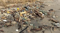 Estado actual del arenal seg�n denuncia Mar de F�bula