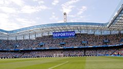 Abanca Riazor, durante el D�por Andorra de la presente temporada.