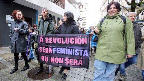 Manifestacin do 8M en Vilagarca.