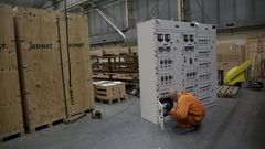 Trabajadores de Isowat, en A Grela