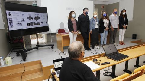 El sal�n de actos de la EUDI acogi� la presentaci�n del proyecto y la entrega de diplomas a las entidades colaboradoras