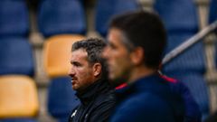 Rub�n Dom�nguez en el partido ante el filial del Athletic 