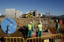 La construcci�n (en la imagen, las obras del poligono de Pazos) ha sufrido muchos ERE.